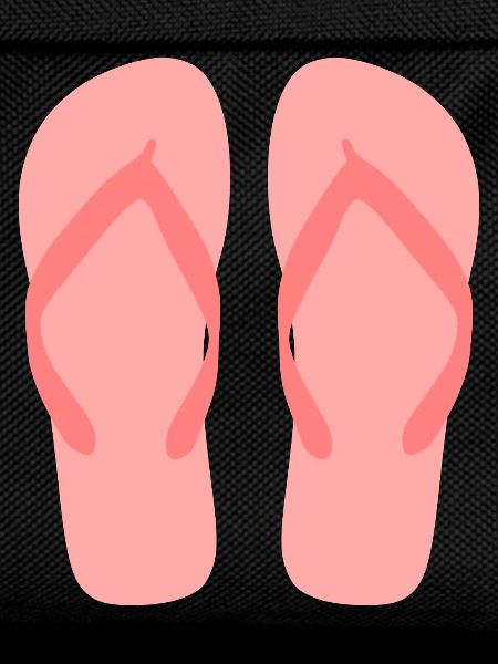 Bubblegum Pink Flip Flop Art