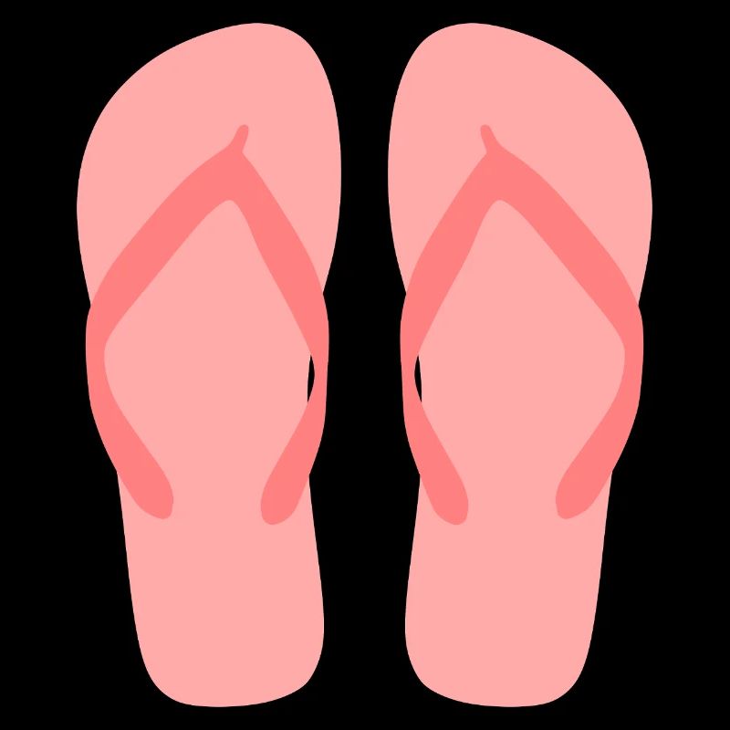 Bubblegum Pink Flip Flop Art