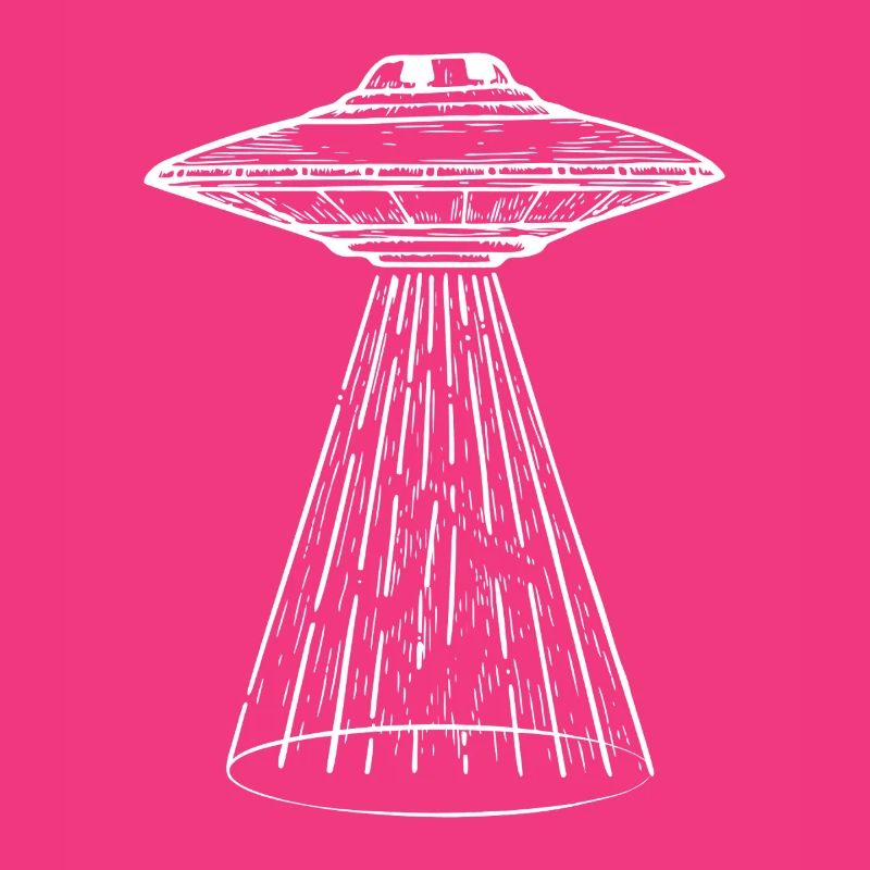 UFO Light-Beam Illustration