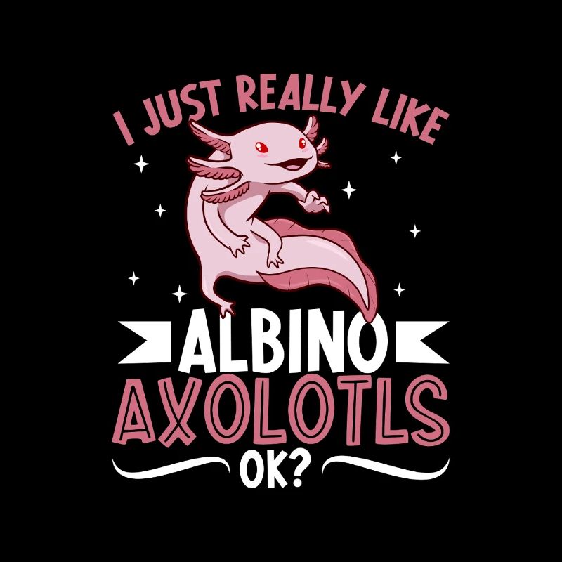 J’adore mon axolotl albinos