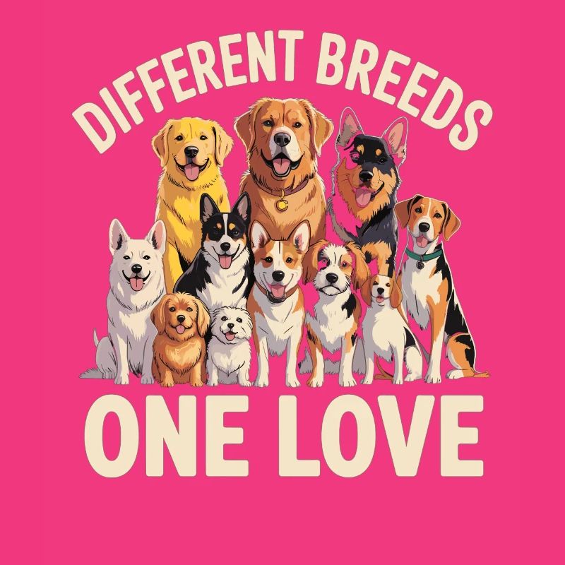 Races différentes : Un aime les chiens