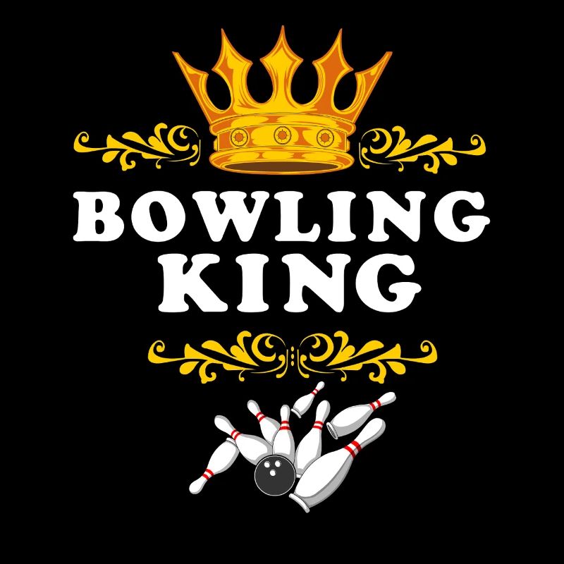 Bowling King Funny Retro Pin Strike Master Gift