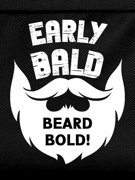 Frühes Bald Beard Bold