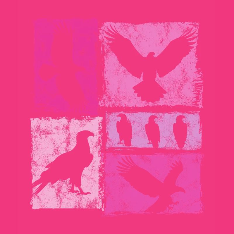 Silhouettes graphiques rétro Eagle