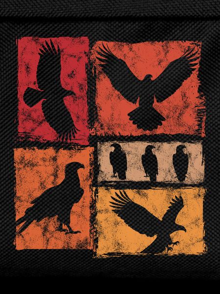 Eagle Retro Animal Print