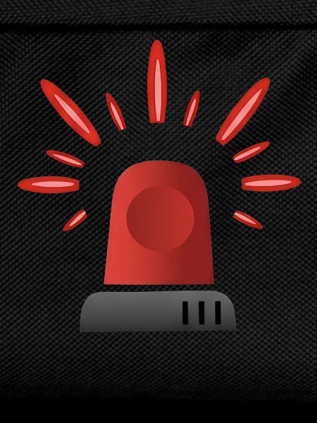 Red Siren Warning Light