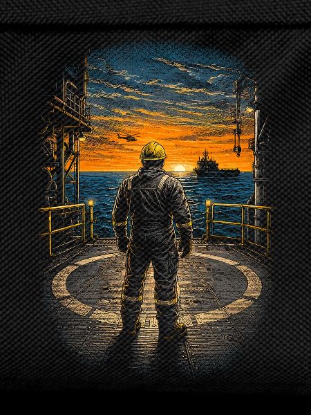 Oil rig rig worker