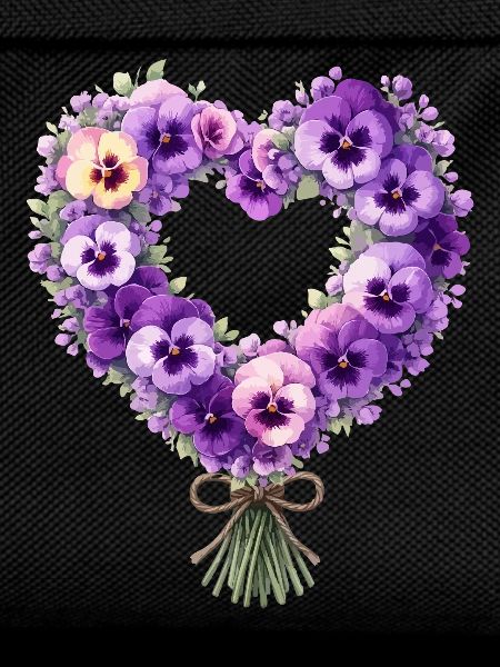 Purple Dementia Awareness Floral