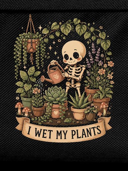 I wet my plants. Fun