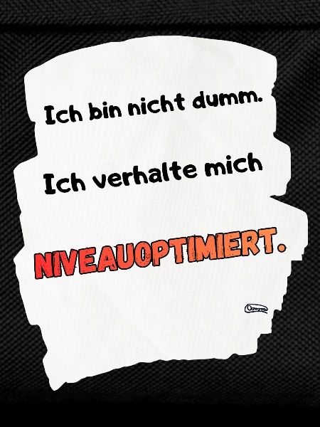 NIVEOPTIMIERT Spruchmotiv
