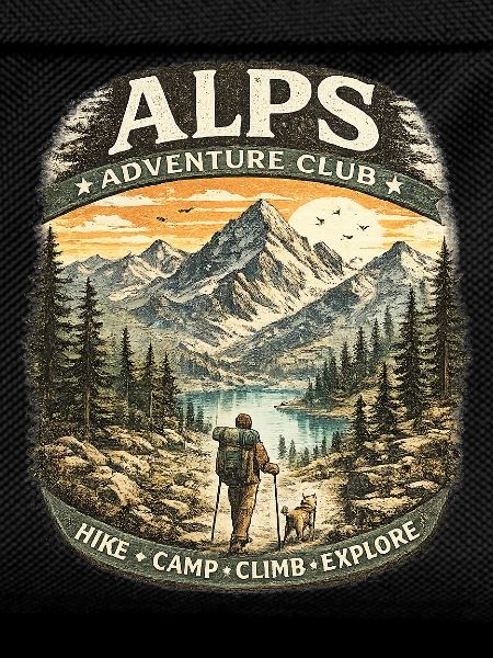Alps Adventure Patch Mountains