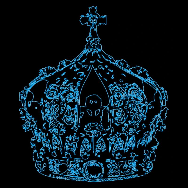 blaue Krone
