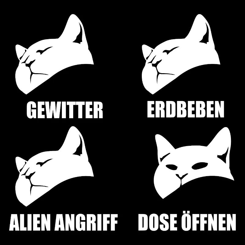 Katze - selektive Wahrnehmung - Spruch