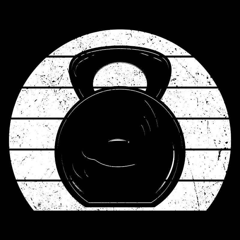 Powerlifting Bodybuilder Bells Retro