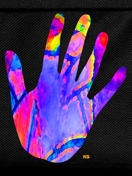 Neon hand