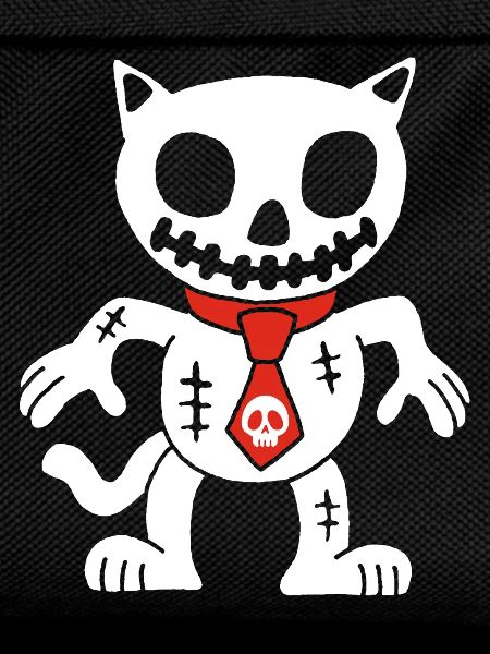 White cat voodoo doll