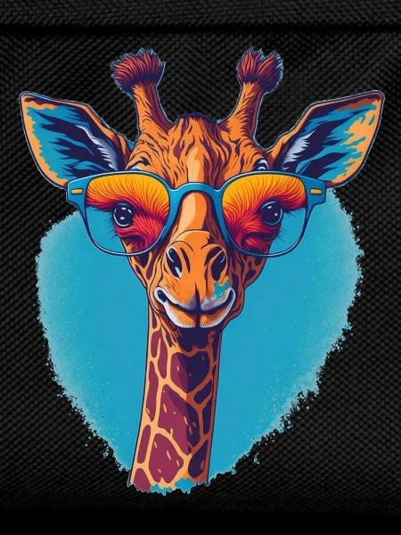 Giraffe mit Durchblick