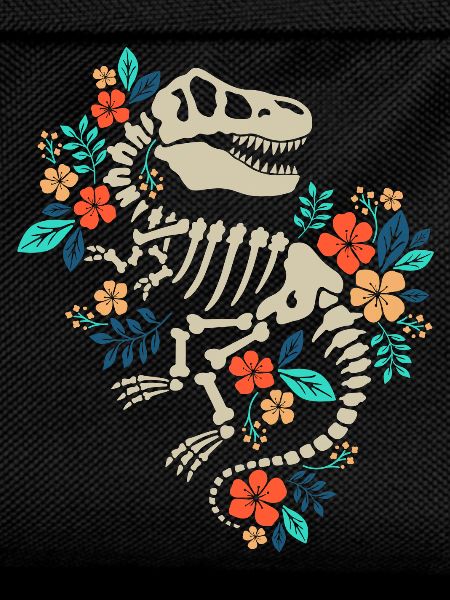 Blumen-Dinosaurier-Fossil