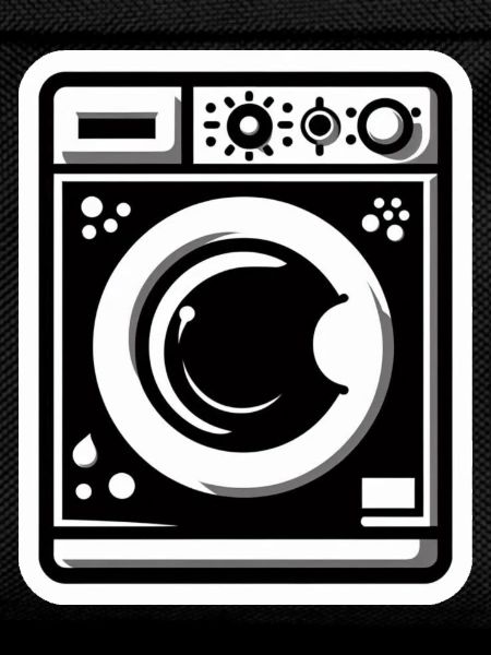 Washing machine black and white