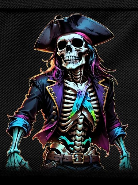 Pirate Skeleton Illustration