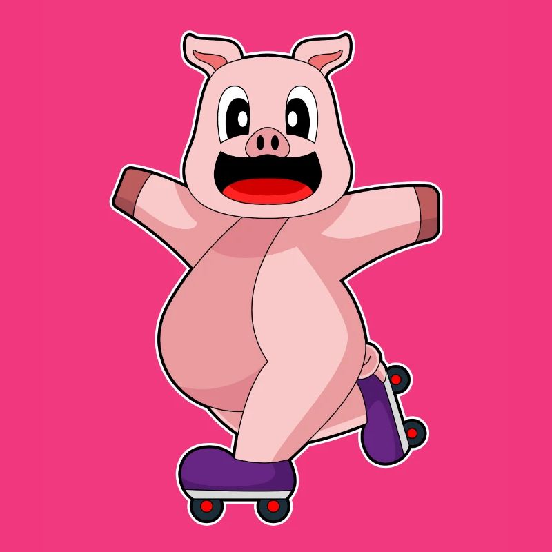 Pig Inline skating roller skates