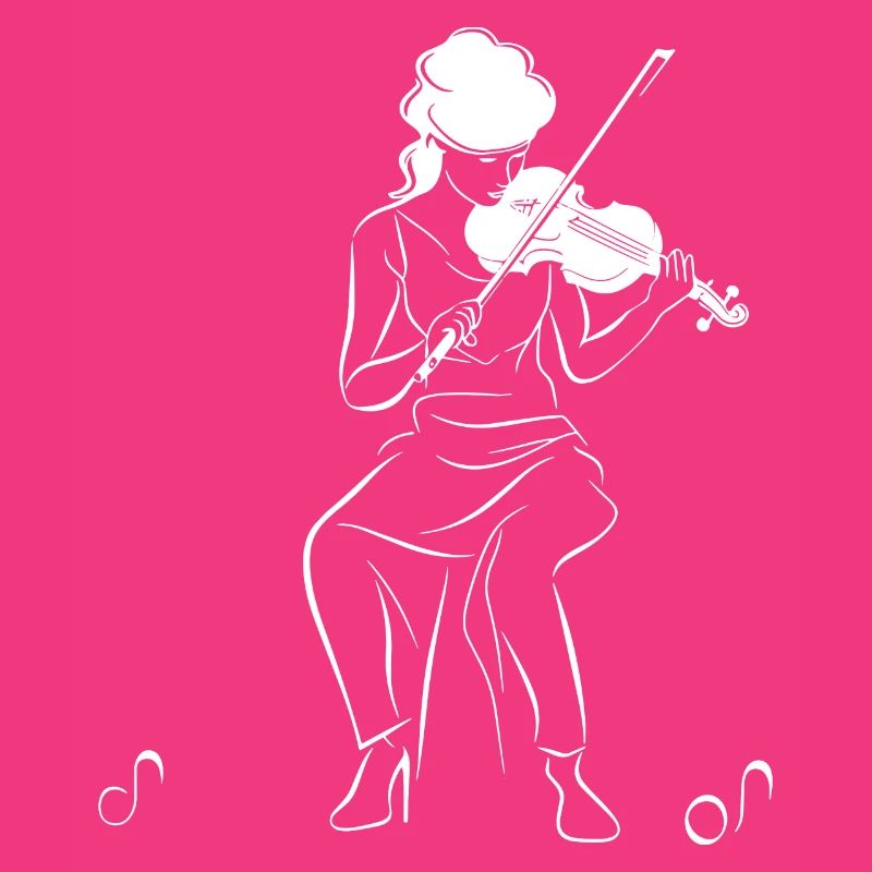 Violinist Drawing