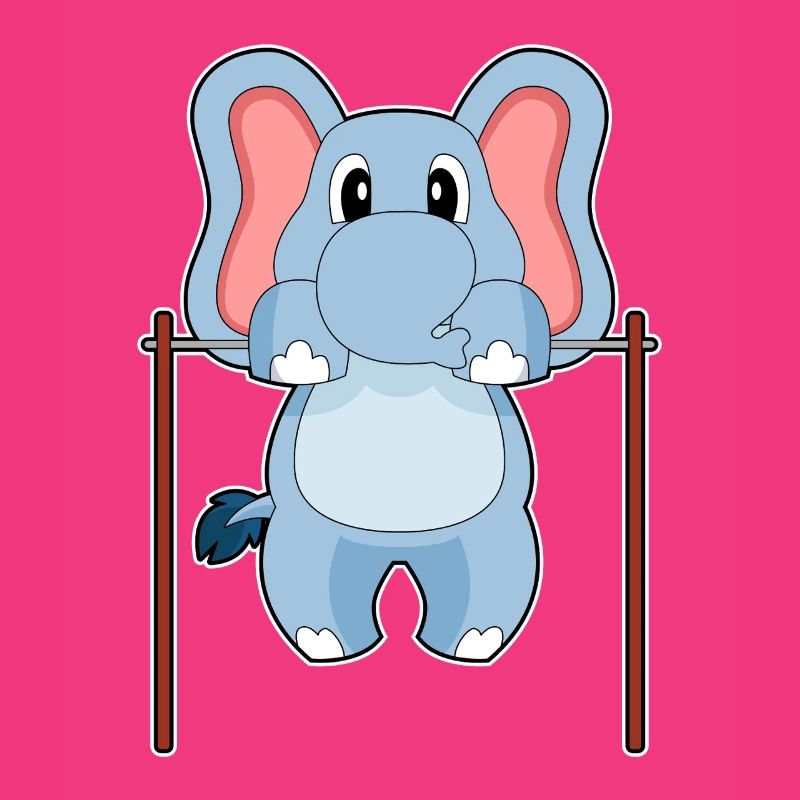 Elephant Bodybuilder Pull-ups Bodybuilding