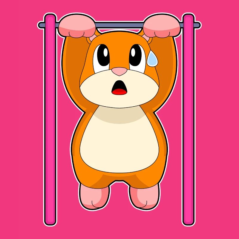 Hamster Bodybuilder Pull-ups Bodybuilding