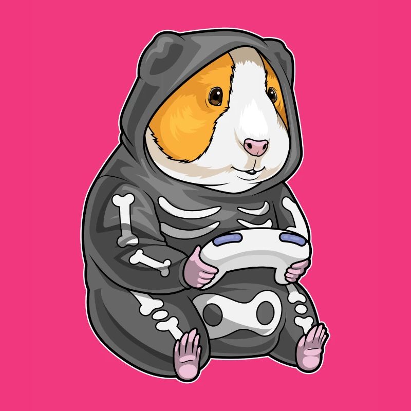 Cochon d’Inde Halloween Gamer