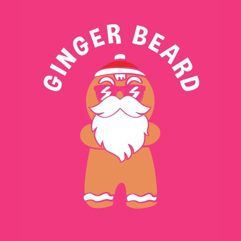 Gingerbread Christmas Gingerbread Man Bearded Beard