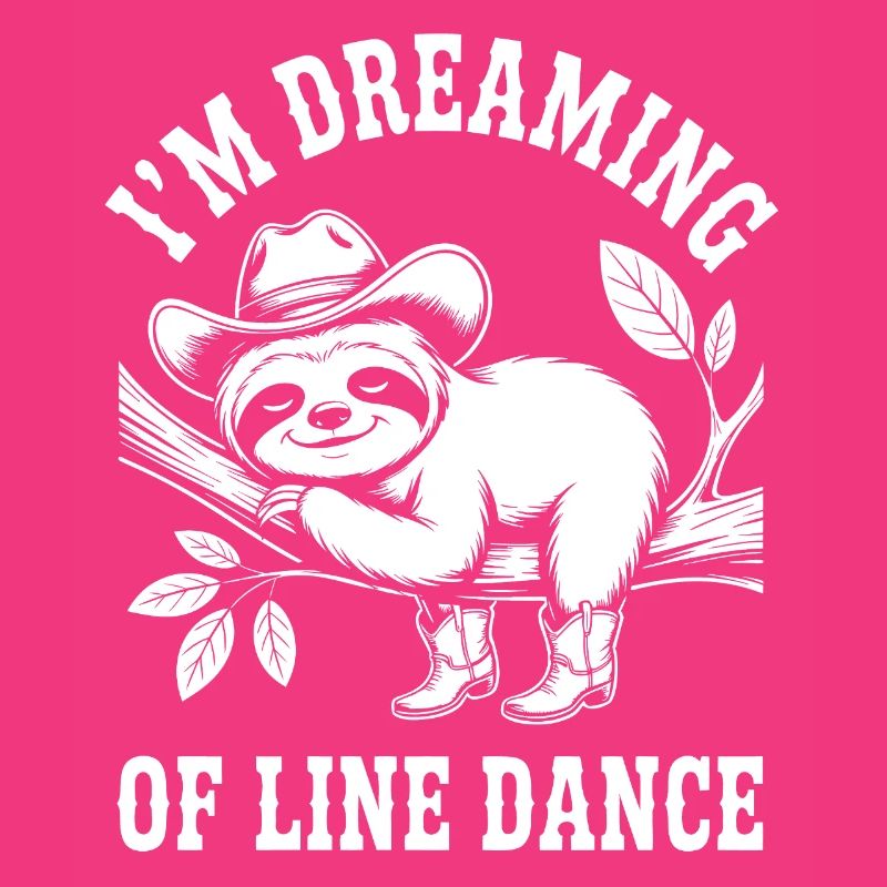 Sloth Cowboy Dancing Line Dance