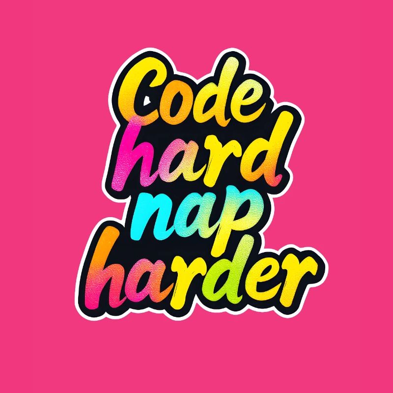 Code Hard Nap Harder Funny Programmer Tee