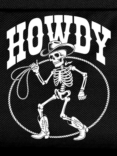 Line Dance Howdy Skeleton