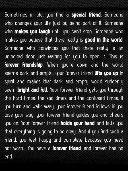 Forever has no end