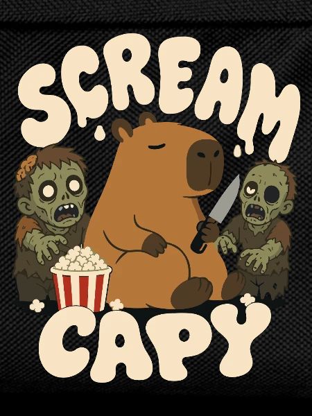 Capybara mit Zombies – Scream Capy