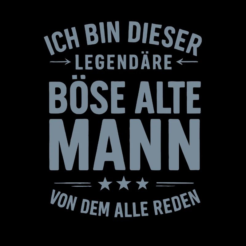 Legendary Evil Old Man Saying Design