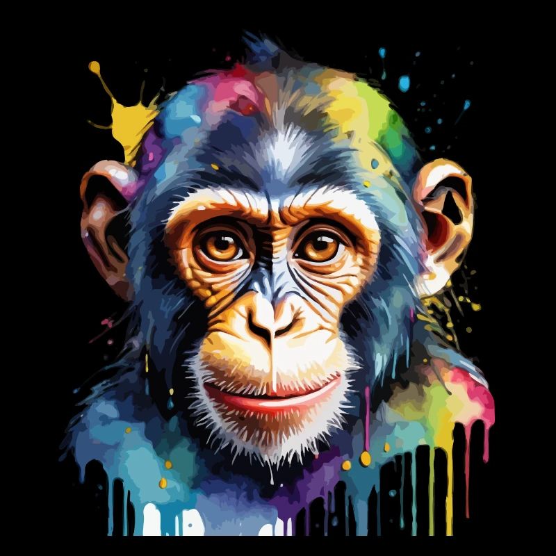 Singe Couleur Puanteur Cool Cool
