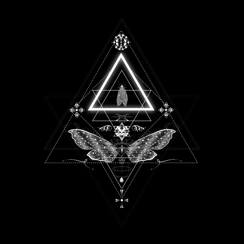 Un papillon de nuit en design occulte