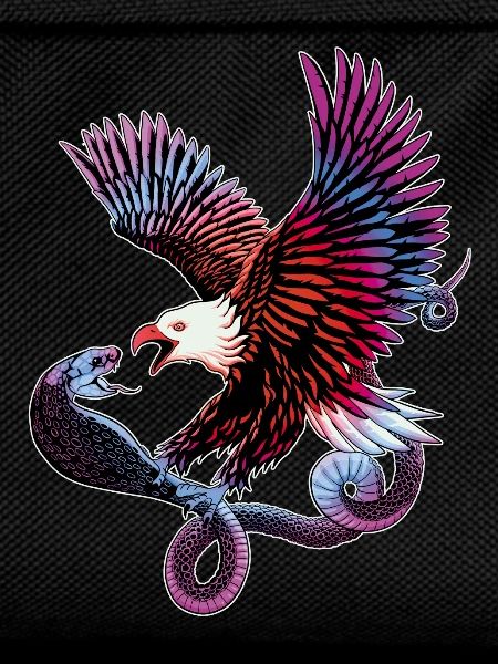 Eagle and snake