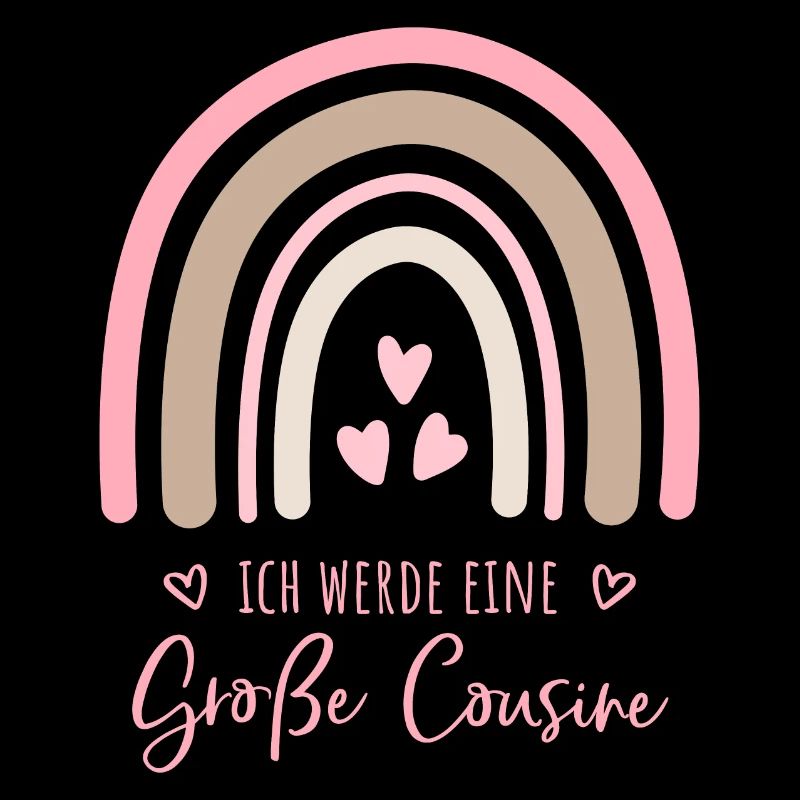 Ich werde eine große Cousine Boho Regenbogen