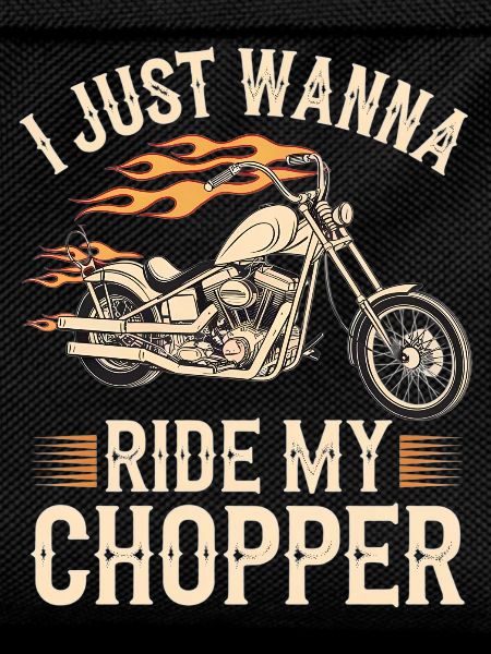 Flaming Chopper Motorcycle