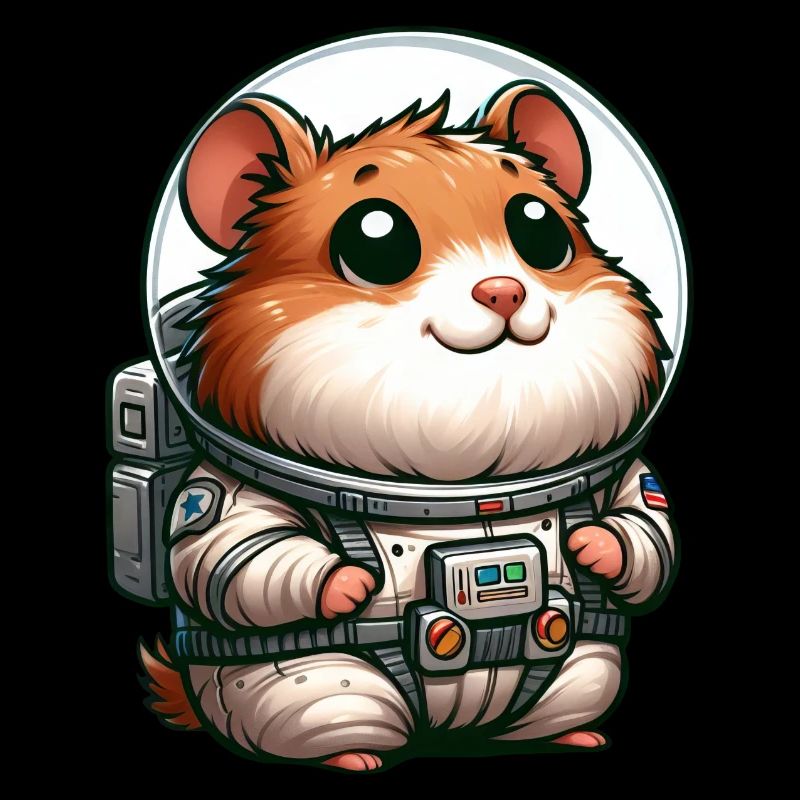 Hamster cochon d’Inde astronaute dans l’espace