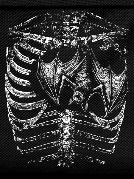 X-Ray Skeleton Body with Bat