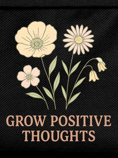 Thinking Positive Flower Motif