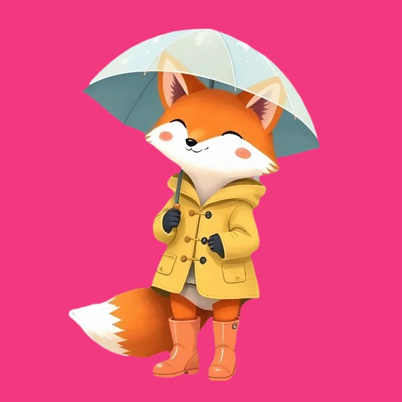 Fox Raincoat Umbrella
