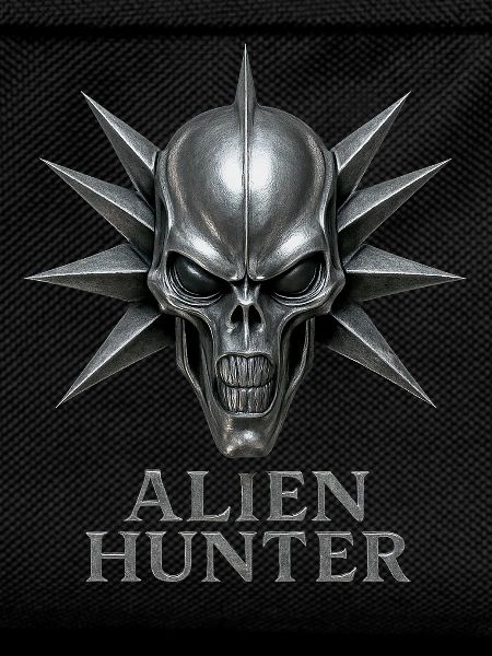 Alien Hunter Schädel-Emblem