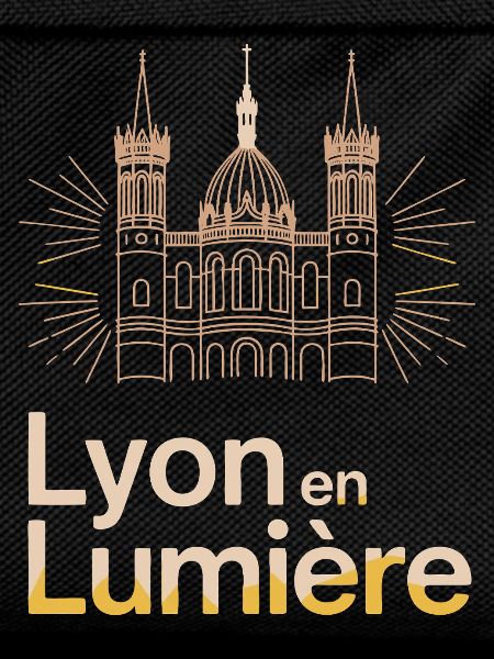 Lyon en lumière: Stylized cathedral