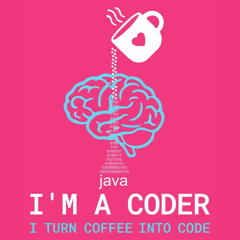 Coder T-Shirt: Coffee into Code – Nerdy Programmie