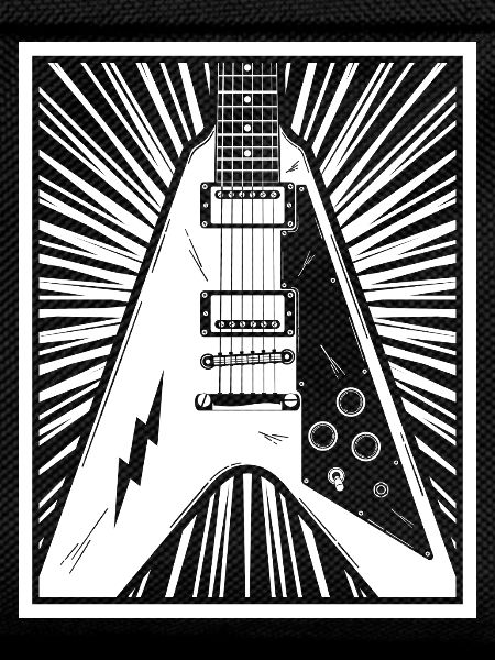 E-Gitarren-Silhouette
