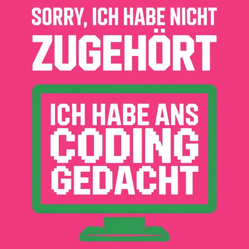 Coding Gedacht Bildschirm Spruch